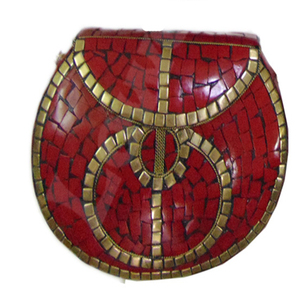 Multi hecho a mano metal mosaico piedra monedero embrague sling Bags - Product Image 1