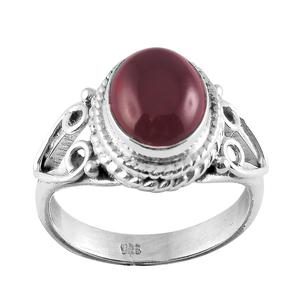 925 <span class=keywords><strong>rosso</strong></span> <span class=keywords><strong>granato</strong></span> argento sterling <span class=keywords><strong>anello</strong></span> da dito donna all'ingrosso gioielli indiani eternità vermeil grappolo pietre anelli - Product Image 2