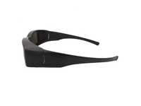 Lunettes de soleil unisexes de style simple, pour la conduite et la pêche, avec verres polarisés anti-rayures en PC, blanc, rouge, bleu, jaune, violet
