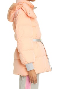 เสื้อแจ็กเก็ตตัวยาวเข้ารูปสำหรับผู้หญิง, เสื้อโค้ทขนเป็ดบุคอตตอนให้ความอบอุ่นสำหรับฤดูหนาว - Product Image 4