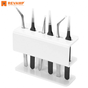 Pince à épiler pour extensions de cils White Eye Ensembles de pinces à épiler durables testées à la main - Product Image 2