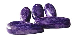 Charoite พลอย cabochons แบบอิสระและรูปทรงอื่นๆสั่งตัดไปทุกขนาดขายส่งอัญมณีธรรมชาติ - Product Image 5