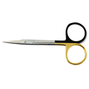 ผ่าตัดมืออาชีพ Apical สแตนเลสขโมยกรรไกรไอริสตรงโค้ง4.5นิ้วเย็บกรรไกรไอริส - Product Image 3