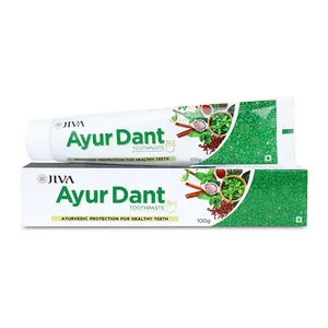 Dentifrice de enduit de dentifrice, tube protecteur Ayurveda AYUR, pour dents et gommes sains sains sains en vrac, fournisseur indien