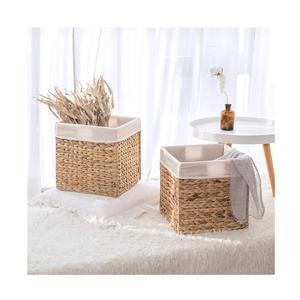 Panier de rangement en jacinthe d'eau naturelle tissée à la main panier de paille fait main du Vietnam 99GD - Product Image 4