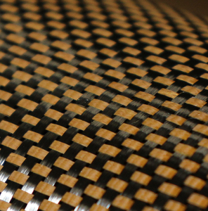 ผ้าคาร์บอนไฟเบอร์ผสมโพลีโบริลีน (Zylon PBO) ทอแบบกันน้ำ สีทอง หนา 0.2 มม. กว้าง 100-152 ซม. แบบเรียบ น้ำหนัก 190 กรัม/ตร.ม. สำหรับใช้ในอุตสาหกรรม - Product Image 5