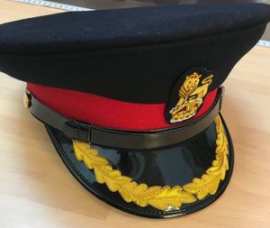 ขายส่งโลโก้ความต้องการที่ปรับแต่งได้ขนสัตว์ 100% ทําด้วยมือปักหมวกพนักงานอังกฤษ - Product Image 2