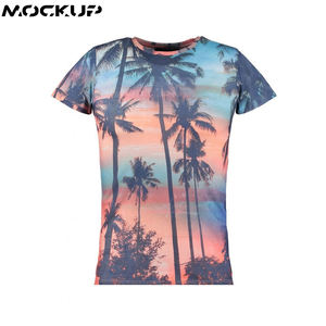 T-shirt personnalisé en sublimation, tissu polyester, t-shirts vierges pour impression par sublimation, pour presse à chaud, vente en gros - Product Image 3