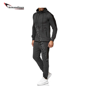 Traje de chándal de talla grande ecológico personalizado para hombre, pantalones ajustados de dos piezas para invierno, nuevo chándal de entrenamiento personalizable - Product Image 5