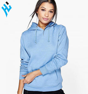 Top trend Over sized Plain Full pullover <b>Hoodies</b> polyester Fleece <b>Blue</b> Embroidery Wholesale Sweatshirt <b>For</b> <b>Women</b> - Product Image 1