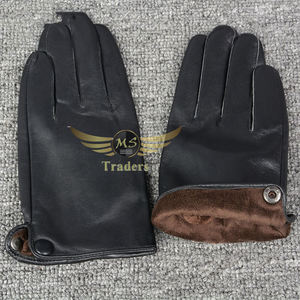 Gant polyvalent en cuir de mouton véritable pour hommes, chaud et confortable pour les textos à écran tactile et la conduite. - Product Image 2