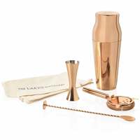 Shaker pour cocktail, bouteille et bar, en cuivre, 12 pièces, doseuse pour mesurer