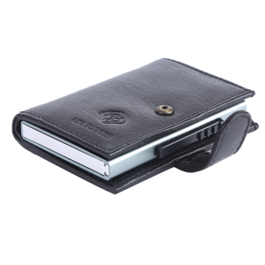 Best Selling Luxury Men's Genuine Leather RFID Blocking Wallet with <b>ID</b> Window and Credit Card <b>Holder</b> Available For Sale - Product Image 3