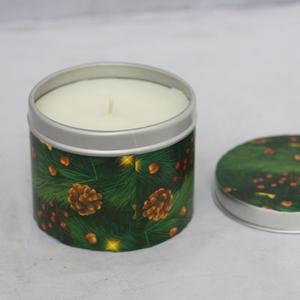 Bougie parfumée à la cire en étain, vintage, de luxe, personnalisée - Product Image 1