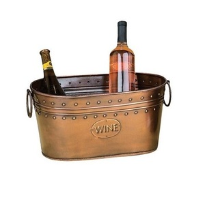 High Quality Wine Ice <b>Bucket</b> Steel Large Stainless Steel Ice <b>Bucket</b> Beer <b>Bucket</b> Antique and Unique New Handmade Bar Basket - Product Image 5