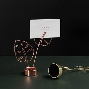 Pince d'affichage en forme de feuille, pour carte Photo, Note, Clip avec Base, support de mémo, pour les fêtes à domicile et le restaurant - Product Image 5
