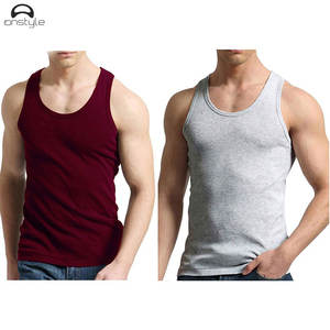 Men Tank Top Hot Sale Cotton Sports Body Building Men Gym Stringer Men Tank Top 2021 - Product Image 3