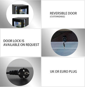 <span class=keywords><strong>Mini</strong></span>-réfrigérateur de chambre d'hôtel moderne de <span class=keywords><strong>40</strong></span> <span class=keywords><strong>litres</strong></span> avec porte transparente en verre et dégivrage automatique - Product Image 6