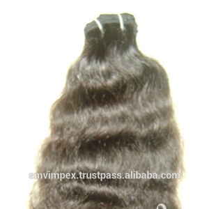 Tissage naturel de cheveux bruts bruns. Texture hydratante Remy Indian Pure Virgin Non Procested Quality Wafting Natural Hair Weaving - Product Image 6