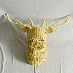 Creative Rattan <b>Animal</b> Shaped Storage <b>Basket</b> for Living Room Kitchen Bedroom Hotel Dining Area and Apartment Decoration - Product Image 1