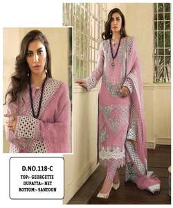 Tradicional Salwar Kameez mujeres indio pakistaní étnico señoras costura disponible ropa de oficina traje al por mayor 3 piezas ropa India - Product Image 2
