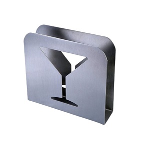 ที่ใส่กระดาษเช็ดปากสแตนเลสทำมือดีไซน์โดดเด่นเหมาะสำหรับบ้านห้องครัวโรงแรมร้านอาหารและโต๊ะ - Product Image 1