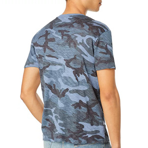 T-shirt camouflage à col rond pour homme/garçon, en pur coton, sur mesure, Collection été 2021 - Product Image 4