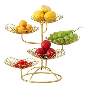 Storage Fruit <b>Vegetable</b> Basket Holder For Kitchen Usage Shiny Finishing Eco Friendly Wire Metal Fruit Basket <b>Stand</b> - Product Image 4