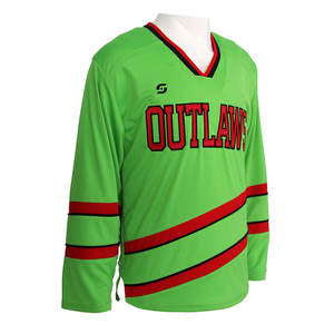 Jersey de hockey sobre hielo de poliéster 100% de súper calidad, diseño personalizado, precio de fábrica, ropa de equipo - Product Image 2