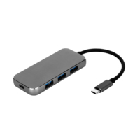 Adaptor Multi port USB Tipe C, adaptor Multi port USB Tipe C 4 in 1