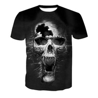 Camiseta Personalizada 2021 de Algodón 100% Jersey, 220 Gramos, Impresión por Sublimación 3D, Transpirable, Manga Corta para Hombre