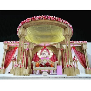Grand Palace Style Luxury Wedding Mandap Round South Indian Wedding Decoraciones para USA Dallas - Product Image 1