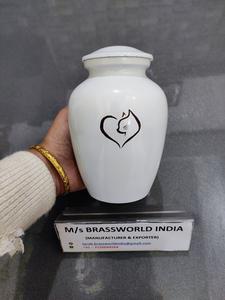 Suministros funerarios de cremación de mascotas, suministros de cremación de cara de gato pintada a mano, de aluminio, de alta calidad - Product Image 2