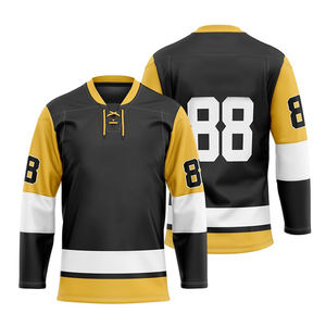 Camiseta de Hockey sobre Hielo Personalizada al por Mayor, Nuevo Diseño, Impresión Digital de Alta Calidad, 100% Poliéster, Logotipo Personalizado, Ropa Deportiva Unisex para Adultos - Product Image 5