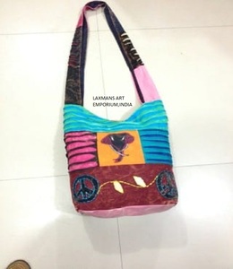 Sacs à bandoulière en coton patchwork mix match designs designs népalais sacs de mode patchwork en gros de l'Inde - Product Image 4