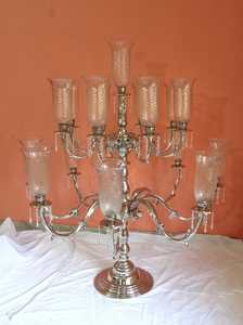 Candelabros de suelo de aluminio caliente candelabros de suelo grande decoración de boda salón de bodas aspecto clásico candelabro alto centro de mesa - Product Image 6