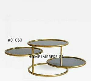 Table d'appoint décorative en métal émaillé de couleur verte Table d'appoint de luxe faite à la main Table d'appoint de fantaisie design - Product Image 6