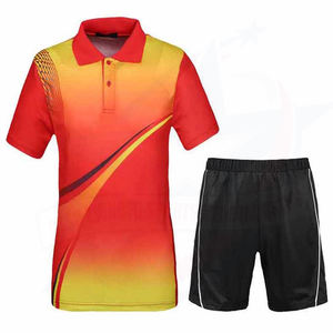 Tenues de tennis de table pour hommes de qualité supérieure, couleur personnalisée, design populaire, style sportif, ensembles de shorts avec logo personnalisé sur le devant à prix avantageux - Product Image 1