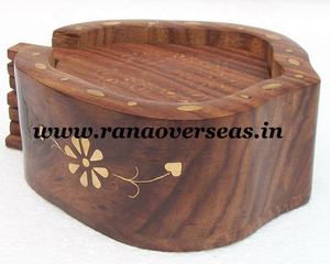 Dessous de verre en bois fait main personnalisé de qualité supérieure avec support pour la protection de table de thé au café pour tout type de tasses - Product Image 2