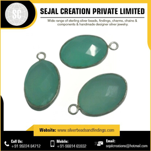 Conectores de Piedras Preciosas con Bisel de Plata de Ley a Precio de Mayoreo - Creación Sejal Hecha en India Modelo SGCT 12 - Product Image 6