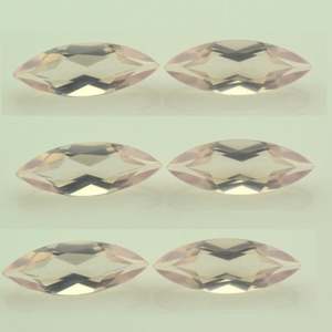 หินควอตซ์ธรรมชาติ4มม. 6มม. 8มม. อัญมณีกึ่งมีค่าตัดมาเป็นเซ็ตเครื่องประดับ - Product Image 1