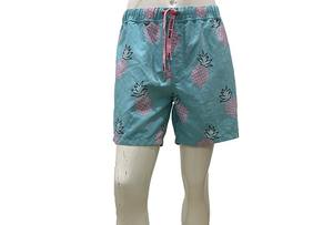 Short de bain solide pour hommes bleu séchage rapide écologique respirant cordon de serrage taille vêtements de plage d'été short décontracté drôle - Product Image 5
