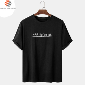 Camiseta de Hombre de la Mejor Calidad OEM, 100% Algodón, 220 g/m², Impresión de Logotipo Personalizado de Alta Calidad, Camiseta de Algodón Grueso - Product Image 5