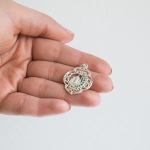 Pendentif Chevalière Musulmane en Argent Sterling 925 Pendentif Rhodanizing Cubic Zirconia Insert With Arabic Lettering Jewelry Necklace - Product Image 5