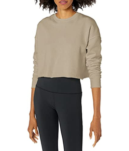 Bella Canvas Mujer Cropped Crew CREWNECK SUDADERA Mujer Ligero Cropped Crew Pullover Hoodies - Product Image 2