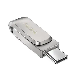 100% orijinal SanDisk Ultra çift mekanizmalı lüks tip-c 3.1 USB OTG USB Flash sürücü SDDDC4 256GB