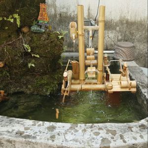 Rueda de Agua de Bambú, Tubo de Bambú, Bomba de Bambú, Fuente - Product Image 2