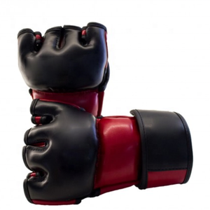 นวมชกมวยแบบไทยนวม MMA สีแดงด้านใช้ฝึกฝนนวมชกมวยนวมต่อยมวยแบบใช้มือสามารถกำหนดโลโก้ได้เอง - Product Image 6