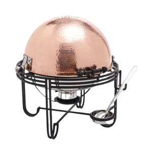 Plato de frotamiento de forma redonda personalizado moderno, juego de buffet de cobre original, plato de frotamiento puro, buffet de cobre 100% - Product Image 6