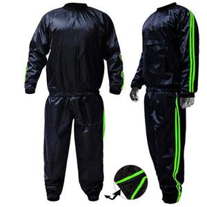 Suits <b>Sauna</b> 2021 Fitness Training Non Rip Hooded Jacket Pants Sweat Suits Gym Workout Weight Loss Slimming Exercises <b>Sauna</b> Suits - Product Image 1
